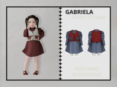 Gabriela – Toddler Dress Sims 4 CC