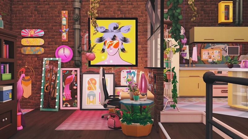 sims 4 cc gamer studio apartment no cc by nolanasims 3