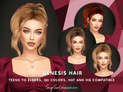 Genesis Hair Sims 4 CC