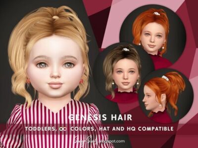 Adorable Genesis Hair for Toddlers Sims 4 CC