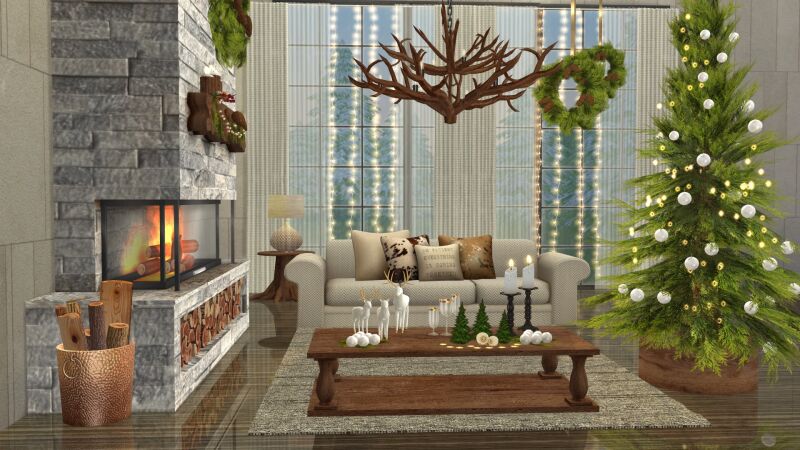 sims 4 cc get comfy holiday by simcredible 5