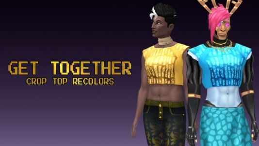 Get Together Crop Top Recolors! Sims 4 CC