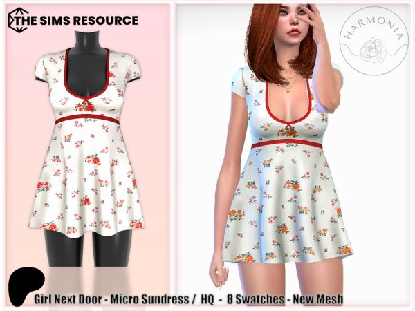 Girl Next Door – Micro Sundress Sims 4 CC