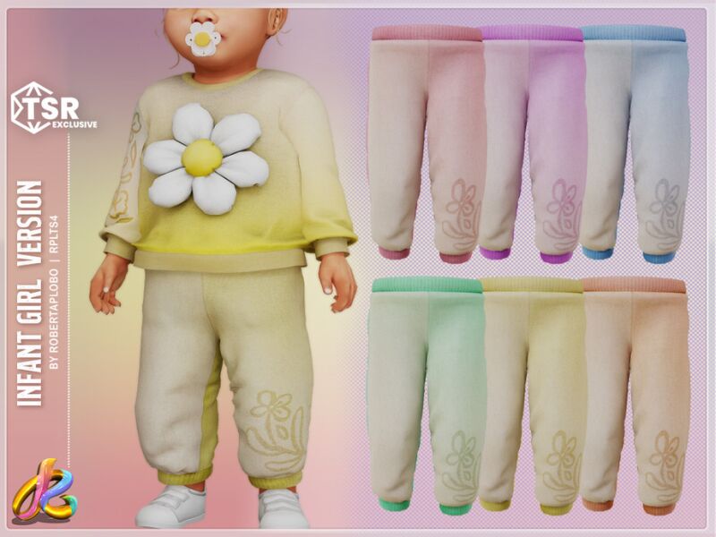 sims 4 cc girl pants 299 infant by robertaplobo 2