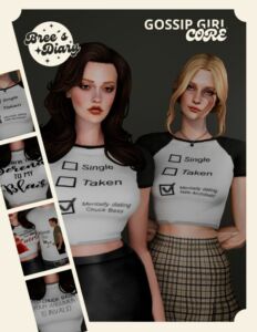 Gossip Girl Core Collection Sims 4 CC