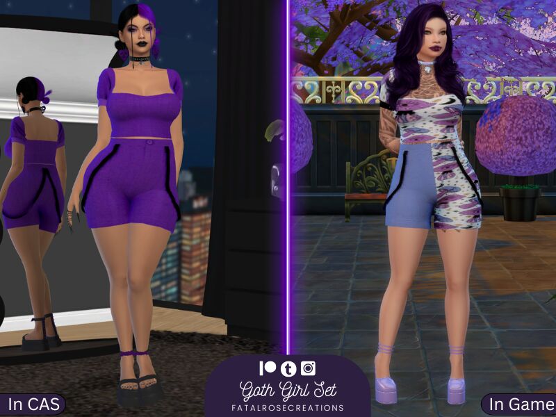 sims 4 cc goth girl set 2