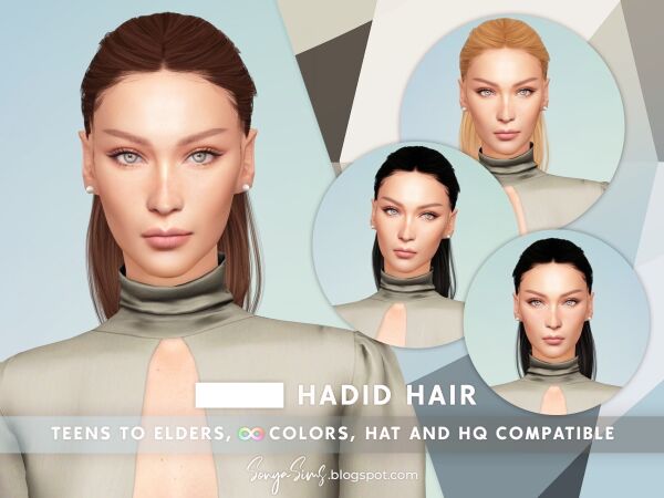 Hadid Hair Sims 4 CC