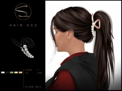 Stylish Hair Accessories by S-Club Sims 4 CC