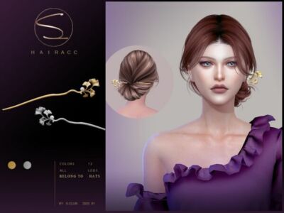 Stylish Hair Accessories by S-Club Sims 4 CC