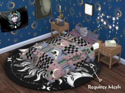 Spooky Halloween Bed Design! Sims 4 CC