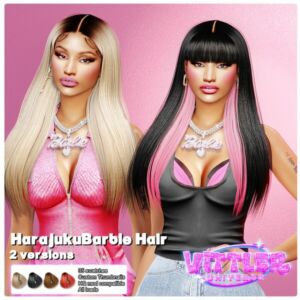 Harajuku Hair By Vittleruniverse Sims 4 CC