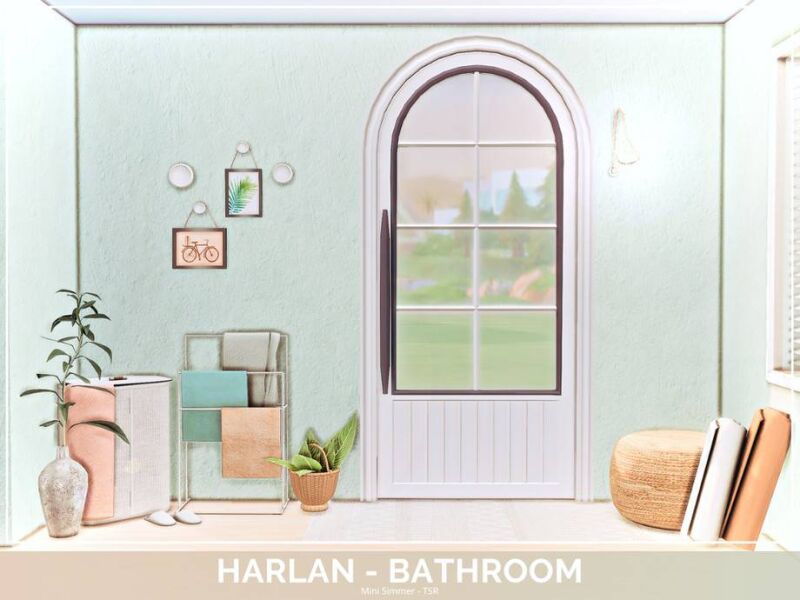 sims 4 cc harlan bathroom by mini simmer 2