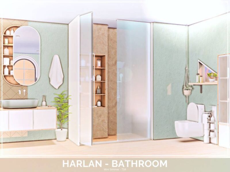 sims 4 cc harlan bathroom by mini simmer 3