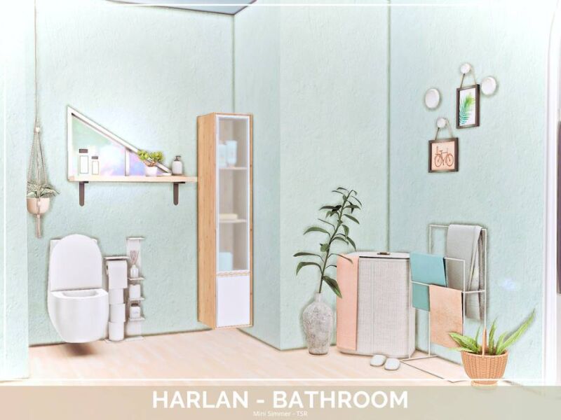 sims 4 cc harlan bathroom by mini simmer 4