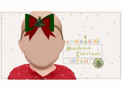 Christmas Headband for Infants 2024 Sims 4 CC