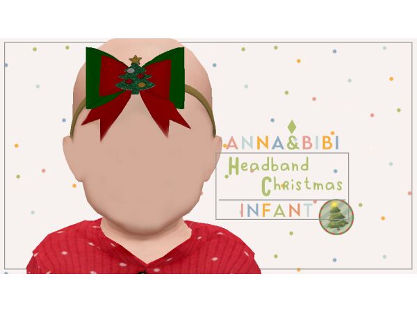 Christmas Headband for Infants 2024 Sims 4 CC