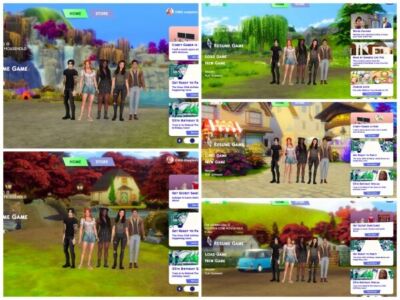 Henford-On-Bagley Main Menu Overrides Sims 4 CC