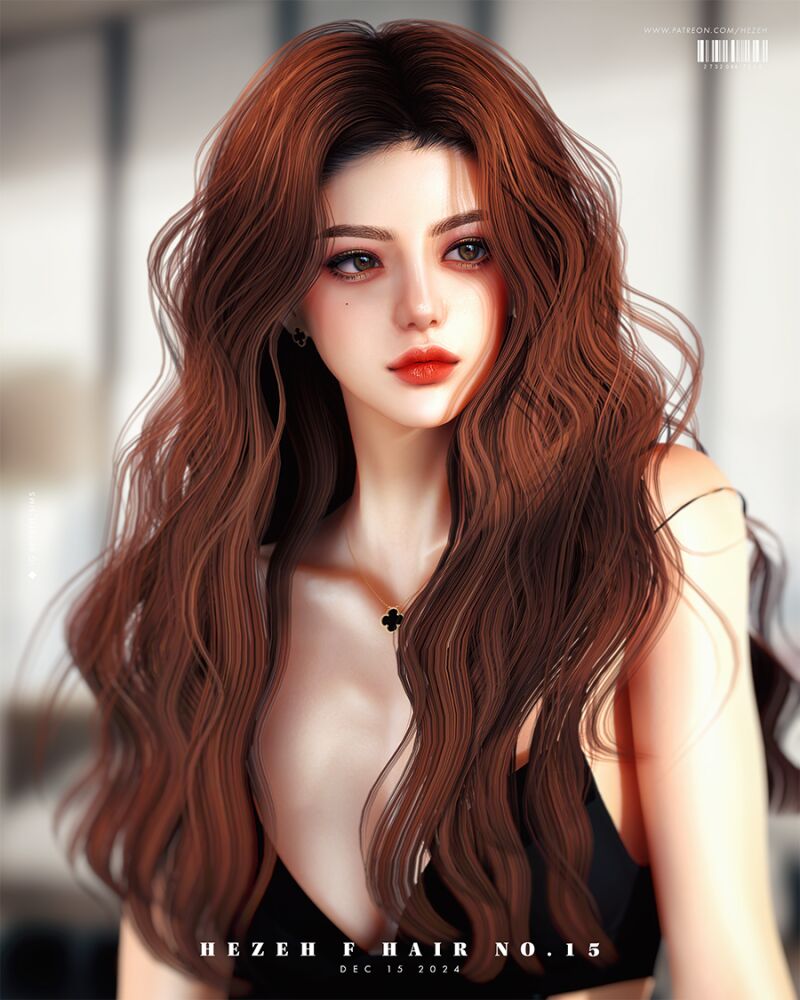 sims 4 cc hezehfhair no 15 2