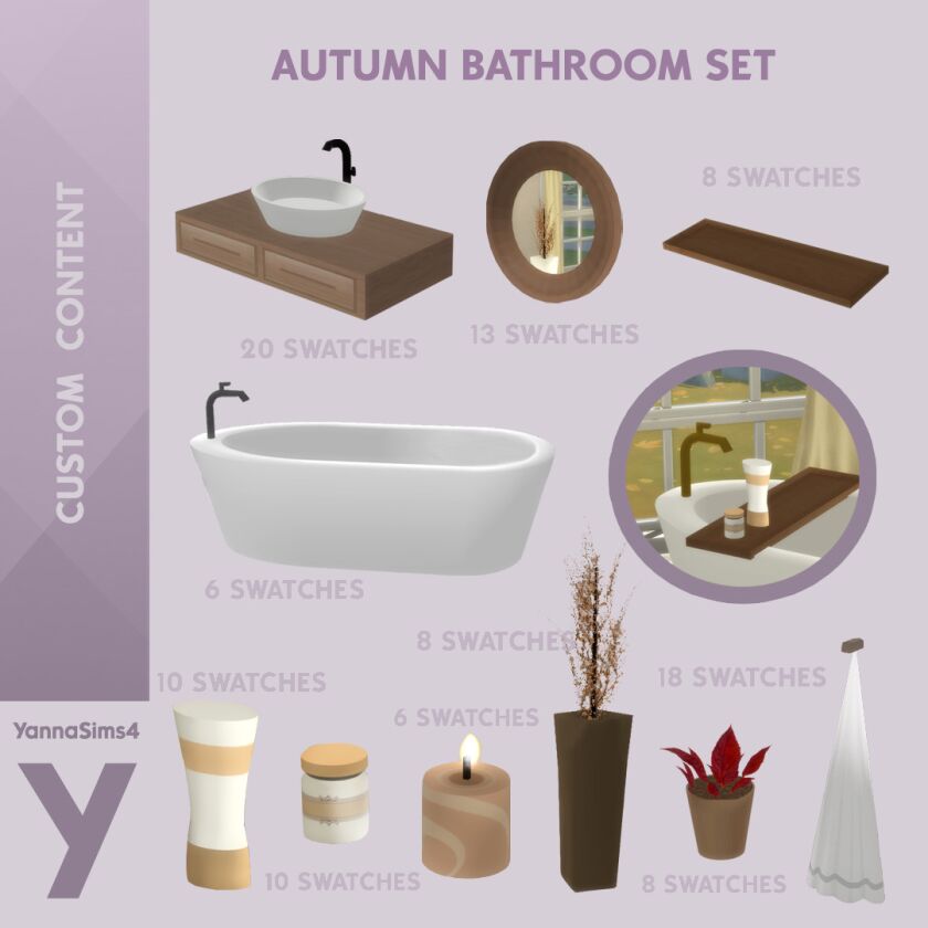 Fall-Themed Furniture CC Now Available! Sims 4 CC