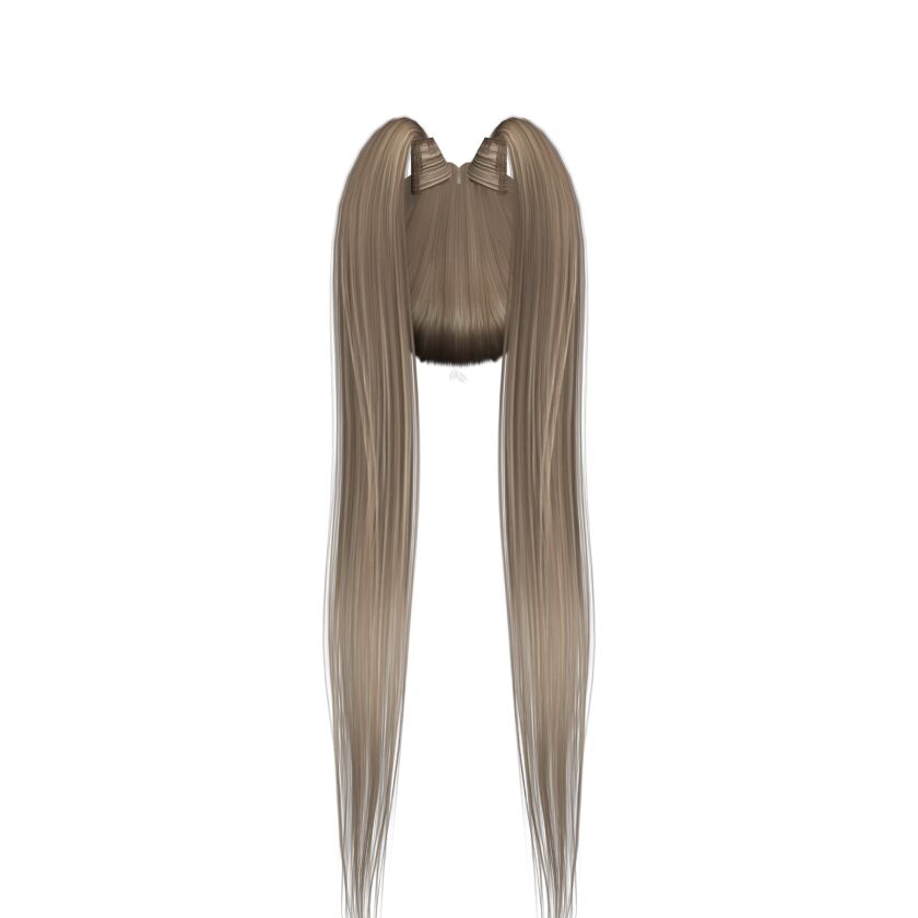 sims 4 cc high long double ponytails aurum 3