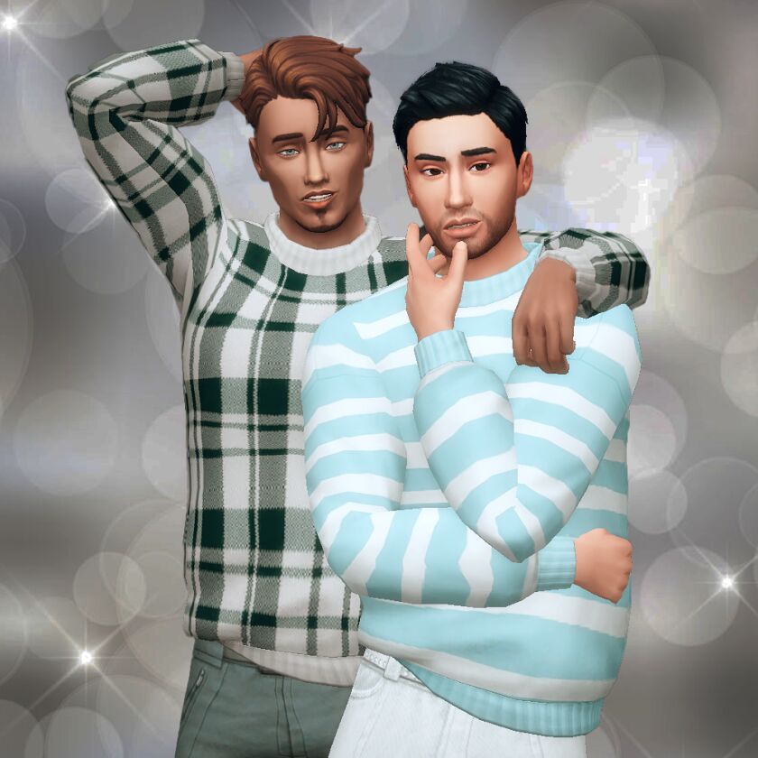 Stylish Holger Sweater for Men Sims 4 CC