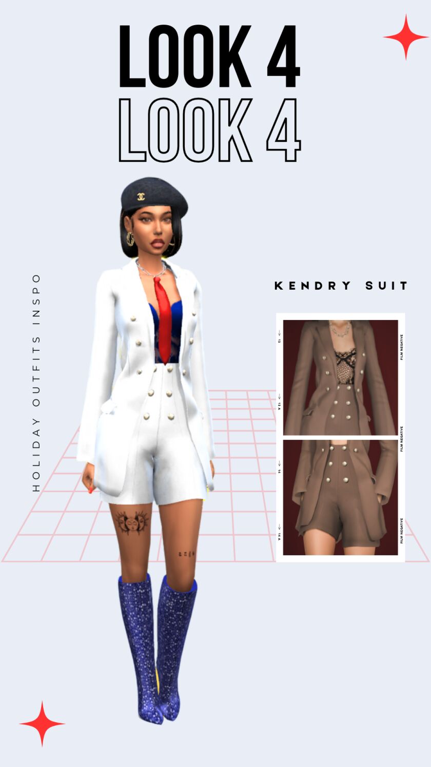 sims 4 cc holidays outfits inspo with bluerose sims 4