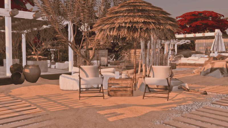 sims 4 cc hookah beach bar apartment by katesimblr 2