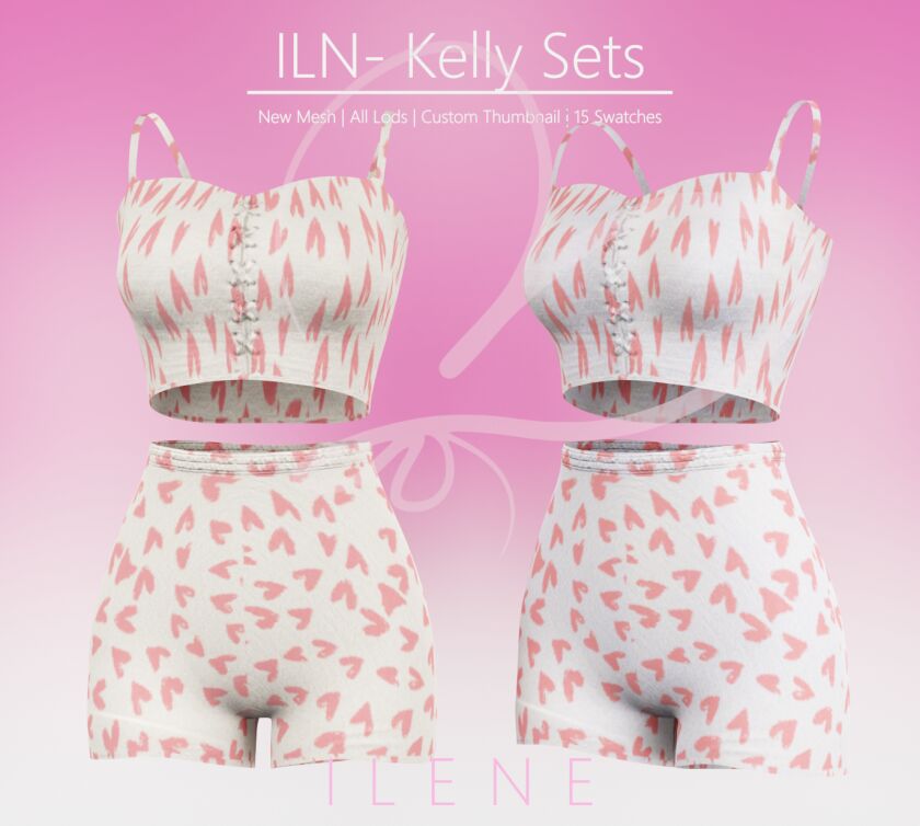 Ilenes4_Kelly Outfit Set Sims 4 CC