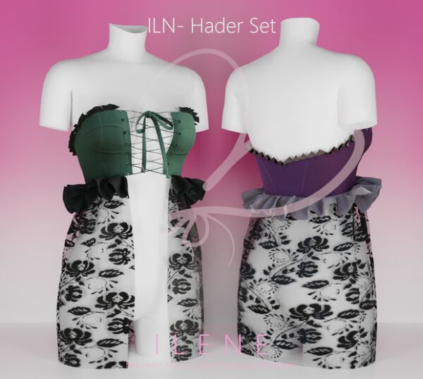 ILN. Hader Set Sims 4 CC