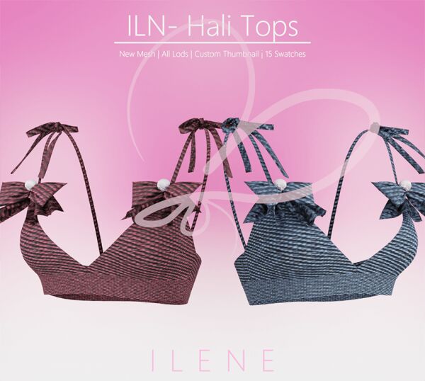 ILN. Hali Tops – Fashionable Female Tops Sims 4 CC