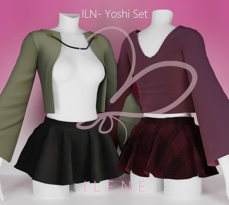 sims 4 cc iln yoshi set by ilenes4 3