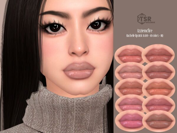 IMF Rachelle Lipstick N.619 By Izziemcfire Sims 4 CC