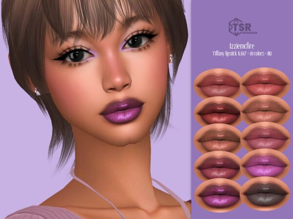 IMF Tiffany Lipstick N.617 by Izziemcfire Sims 4 CC