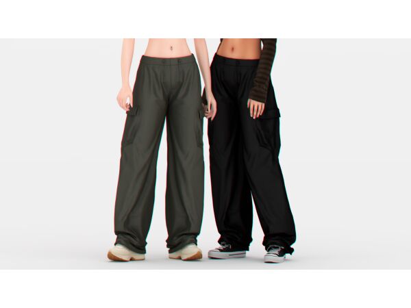 Ivy Cargo by Backtrack – Stylish Women’s Pants Sims 4 CC