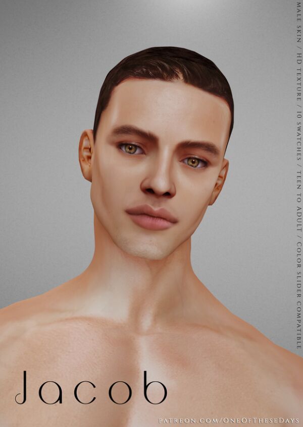 Jacob – Skin + Tray Files Sims 4 CC