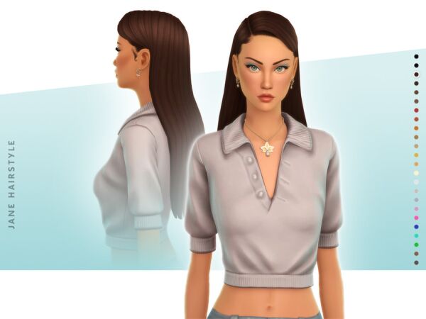 Jane Hairstyle – Style 2 Sims 4 CC