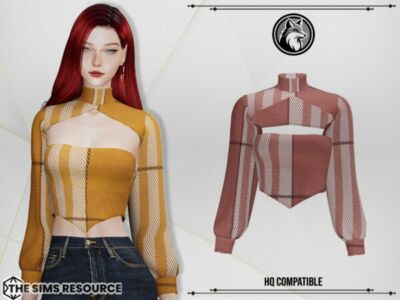 Stylish Jay Top by Forlima for Sims Sims 4 CC