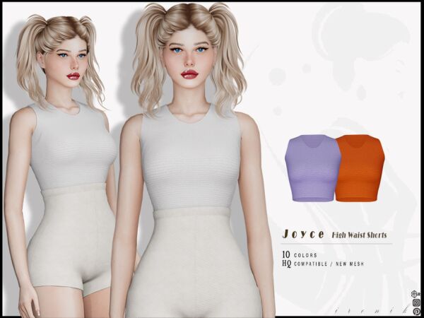 Stylish Joyce Tank Top by _Ironik_ Sims 4 CC