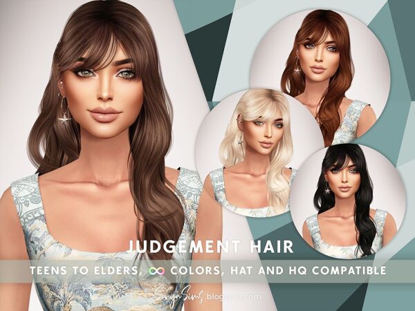 Judgement Hair Sims 4 CC