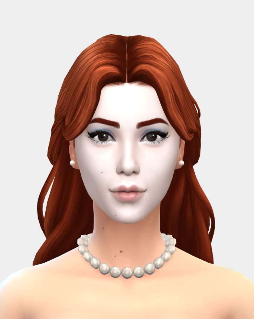 Inspired White Face Makeup Sims 4 CC