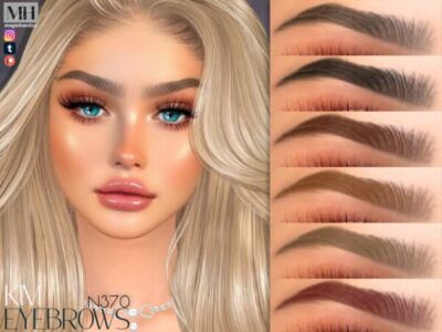 Stylish Kim Eyebrows N370 for Your Sims Sims 4 CC