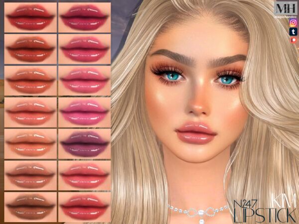 KIM Lipstick N247 – MagicHand Sims 4 CC