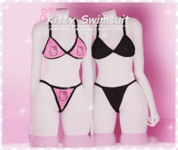 Kitty Swimsuit ♡ By Irisarity Sims 4 CC