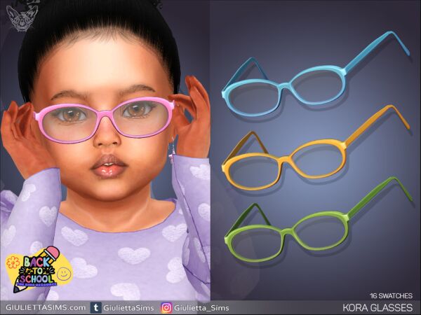 Kora Glasses For Toddlers Sims 4 CC