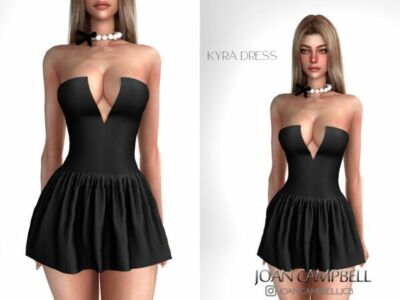 Stunning Kyra Dress by Joan Campbell Beauty Sims 4 CC