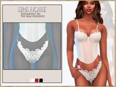 Lace Women’s Panties by Sims_House Sims 4 CC