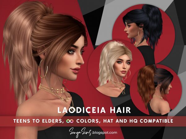 Laodiceia Hair Sims 4 CC