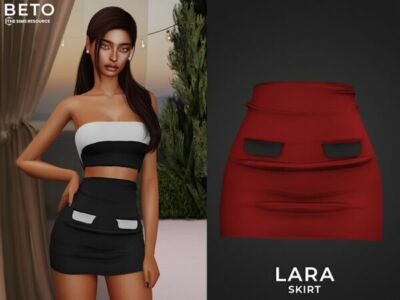 Lara Skirt by Beto_Ae0 Sims 4 CC