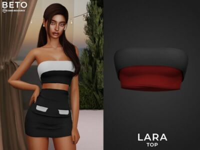 Lara Top by Beto_Ae0 Sims 4 CC