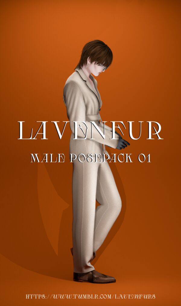 Lavenfur – Male Posepack 01 Sims 4 CC